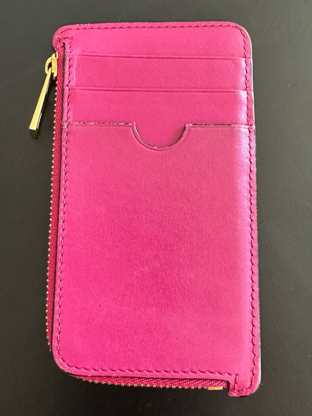AUTHENTIC Loewe Anagram Coin Purse- hot pink - Picture 3 of 10